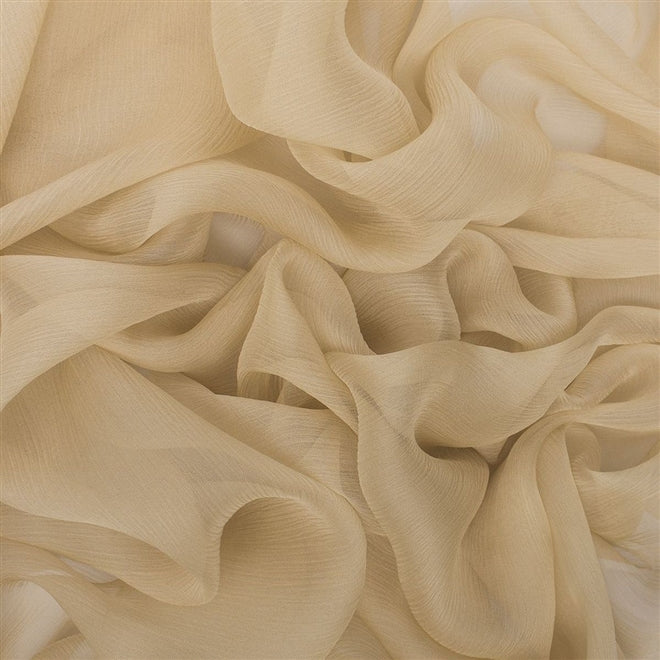 Chiffon De Seda Creme | Chiffon de Seda | GJ Tecidos