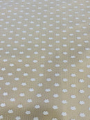 Tule Poá Flocado Branco