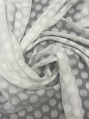 Crepe Georgete Poá Devorê