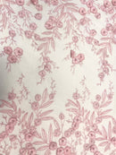 Renda Bordada Floral 3D