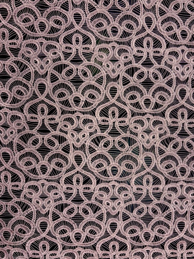 CORTE Renda Guipir Rosa (1,1m)