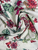 Linho Misto Estampado Jardim