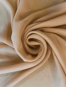 Georgete de Seda Bege - Vários tons