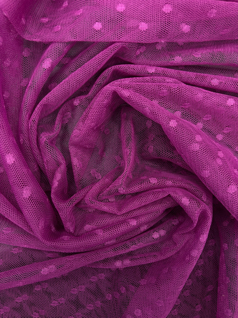 Tule Poá Flocado - Várias Cores