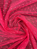 Tule Poá Flocado - Várias Cores