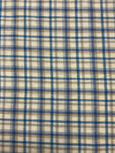 Linho Misto Estampado Xadrez