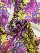 Georgete Estampado Seda Pura