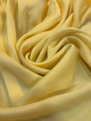 Cetim de Seda Amarelo Estonado