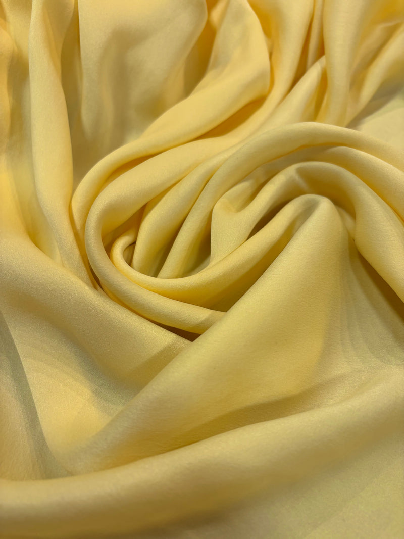 Cetim de Seda Amarelo Estonado