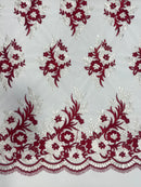 Tule Bordado Lilies 1739