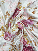 Tafetá Indiano Bordado