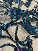 Tule Bordado HS 101-1