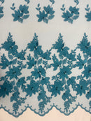 Renda Bordada Floral 3D