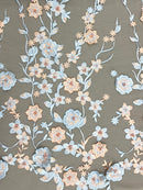 Renda Bordada Floral 3D I