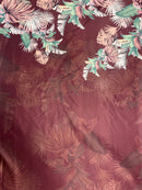 Cetim Bucol Estampado Barrado