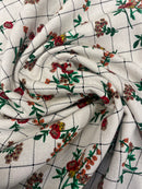 Linho Misto Estampado Ramos