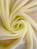 Chiffon de Seda Verde - Vários tons