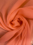 Chiffon de Seda Laranja - Vários tons
