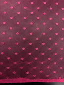 Tule Poá Flocado - Várias Cores