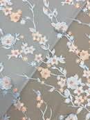 Renda Bordada Floral 3D I