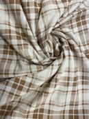 Linho Misto Estampado Xadrez