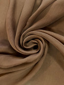 Chiffon de Seda Marrom - Vários tons
