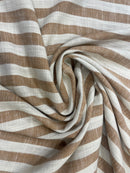 Linho Misto Estampado Listrado