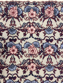 Renda Bordada Floral 3D