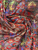 Georgete Estampado Seda Pura