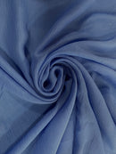 Chiffon de Seda Azul - Vários tons