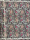 Crepe de Chine Estampado Lenço (0,70m)