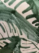 Linho Misto Estampa Folhas