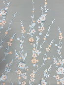 Renda Bordada Floral 3D I