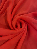 Chiffon de Seda Vermelho - Vários tons
