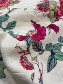 Linho Misto Estampado Jardim