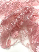 Renda Bordada Floral 3D