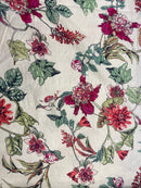 Linho Misto Estampado Jardim