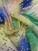 Musseline Devorê Seda Pura