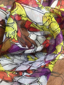Chiffon De Seda Estampado