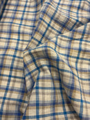 Linho Misto Estampado Xadrez