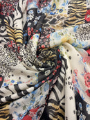 Georgete Estampado Seda Pura Patchwork