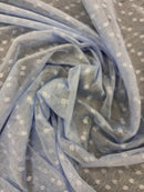 Tule Poá Flocado - Várias Cores