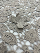 Renda Guipir 3D Bege