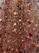 Tule Bordado Glamour Colorido