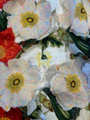 Renda Bordada Floral 3D