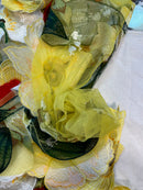 Renda Bordada Floral 3D