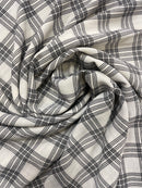 Crepe Georgete Estampado Xadrez