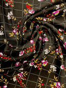 Linho Misto Estampado Ramos