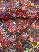 Georgete Estampado Seda Pura