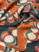 Crepe Estampado Toque de Seda